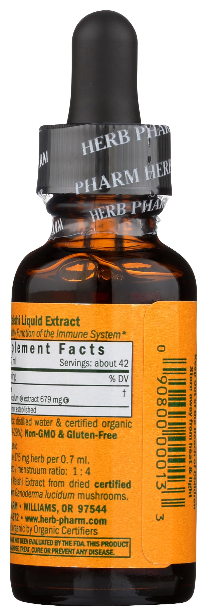 Herb Pharm Reishi Mushroom Liquid Extract packaging