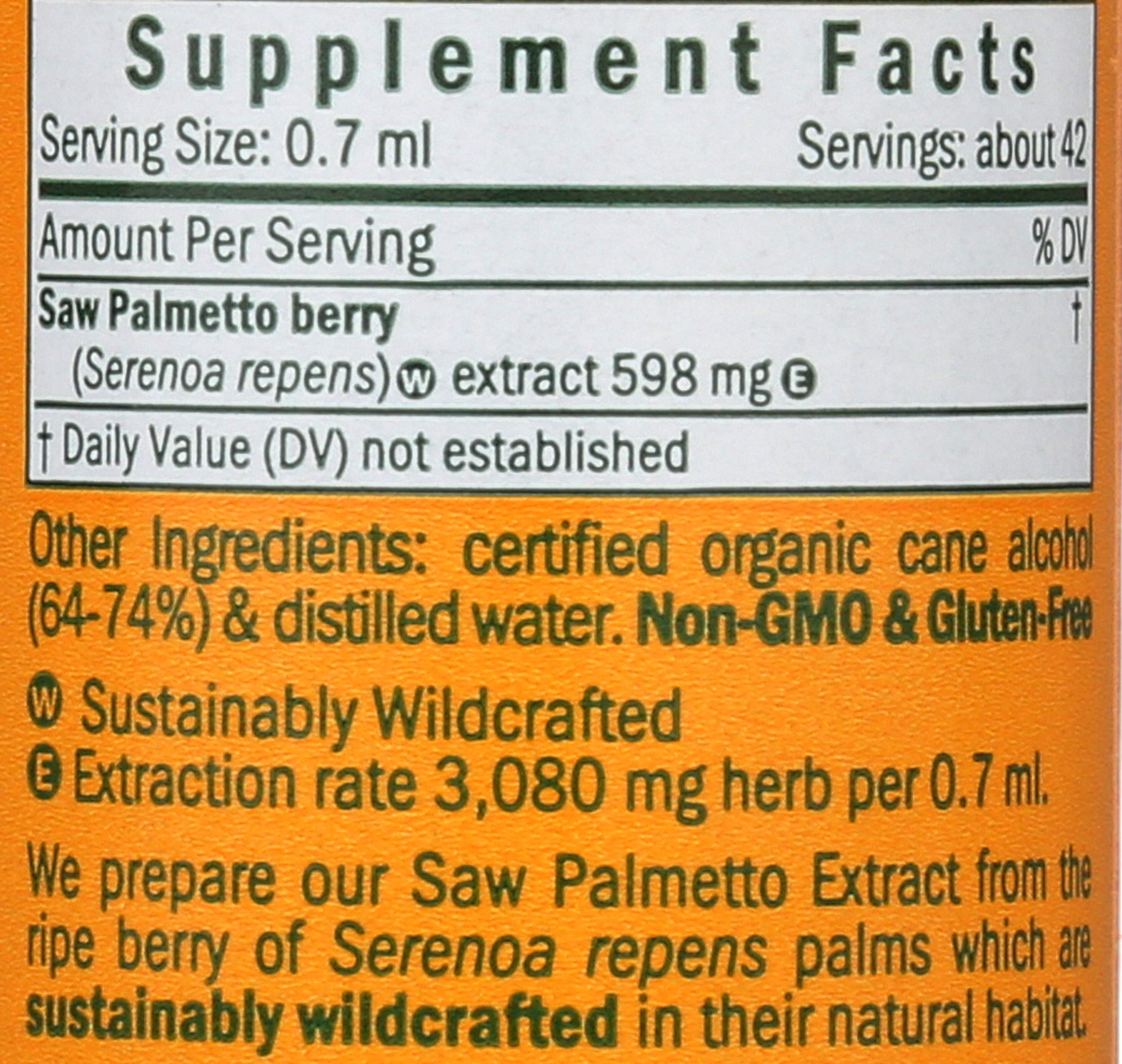 Herb Pharm Saw Palmetto Liquid Extract 28g bottle with cap