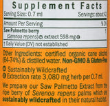 Herb Pharm Saw Palmetto Liquid Extract 28g ingredients list