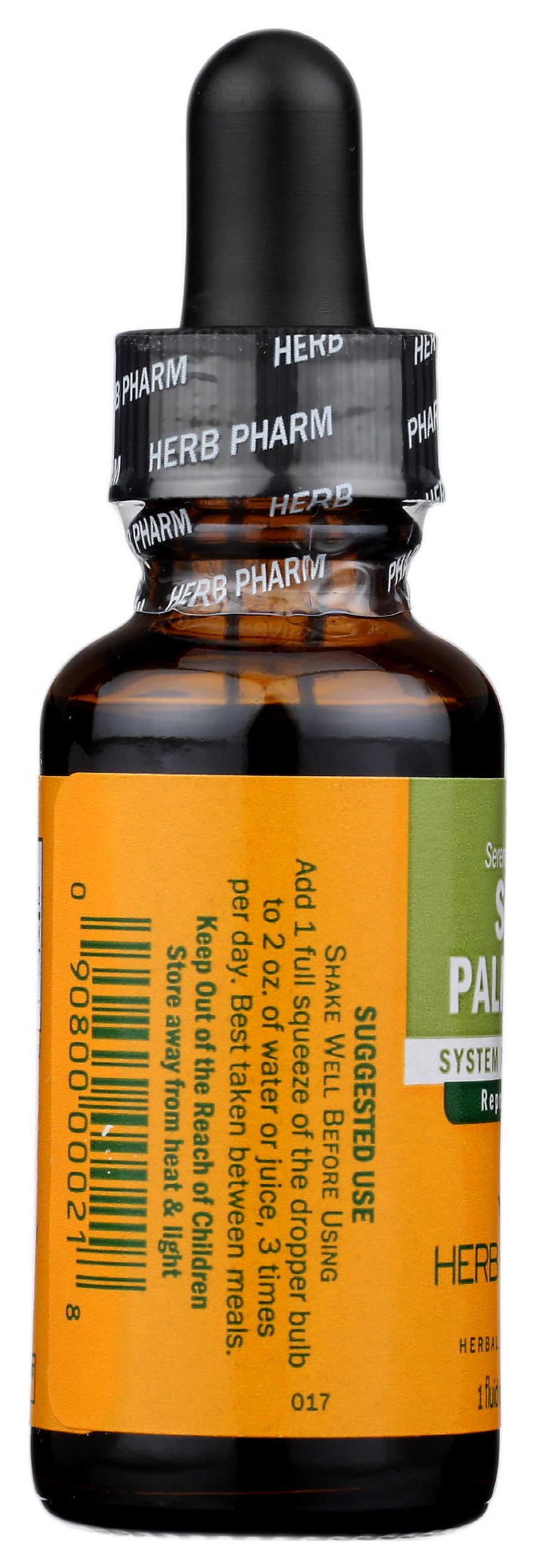 Herb Pharm Saw Palmetto Liquid Extract 28g with herbal ingredients
