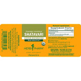 Herb Pharm Shatavari Liquid Extract 28g back view with ingredients