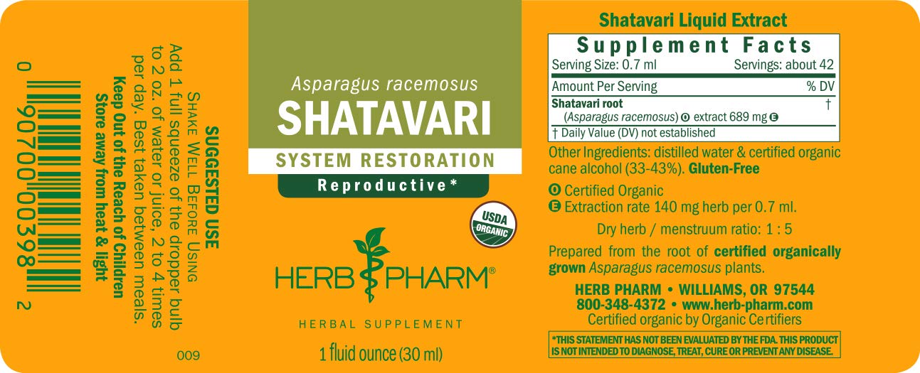 Herb Pharm Shatavari Liquid Extract 28g in a lifestyle setting