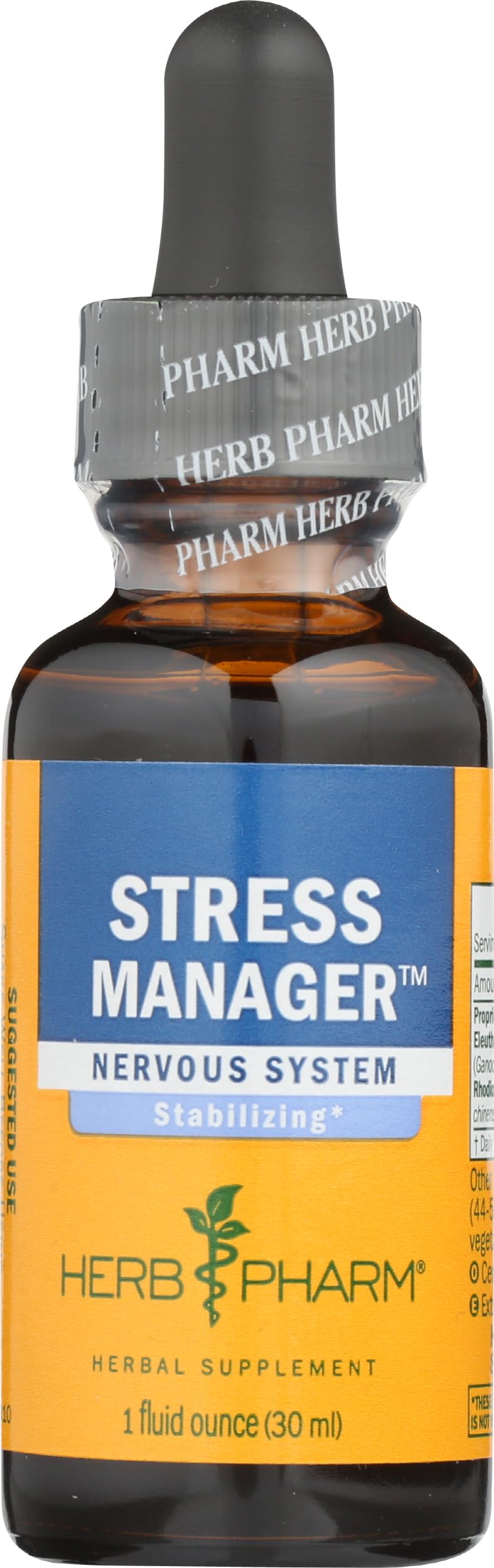 Herb Pharm Stress Manager Herbal Formula bottle front view