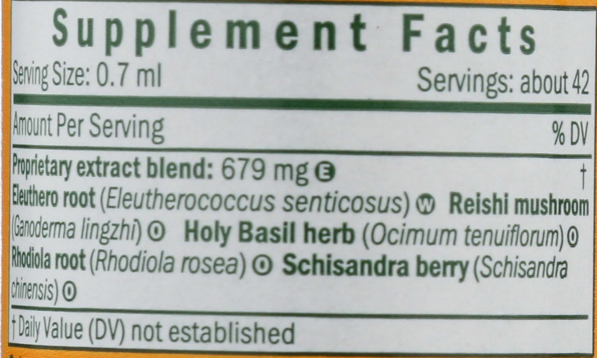 Herb Pharm Stress Manager Herbal Formula side view