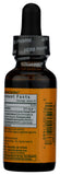 Herb Pharm Turmeric Supplement 28g back view with ingredients
