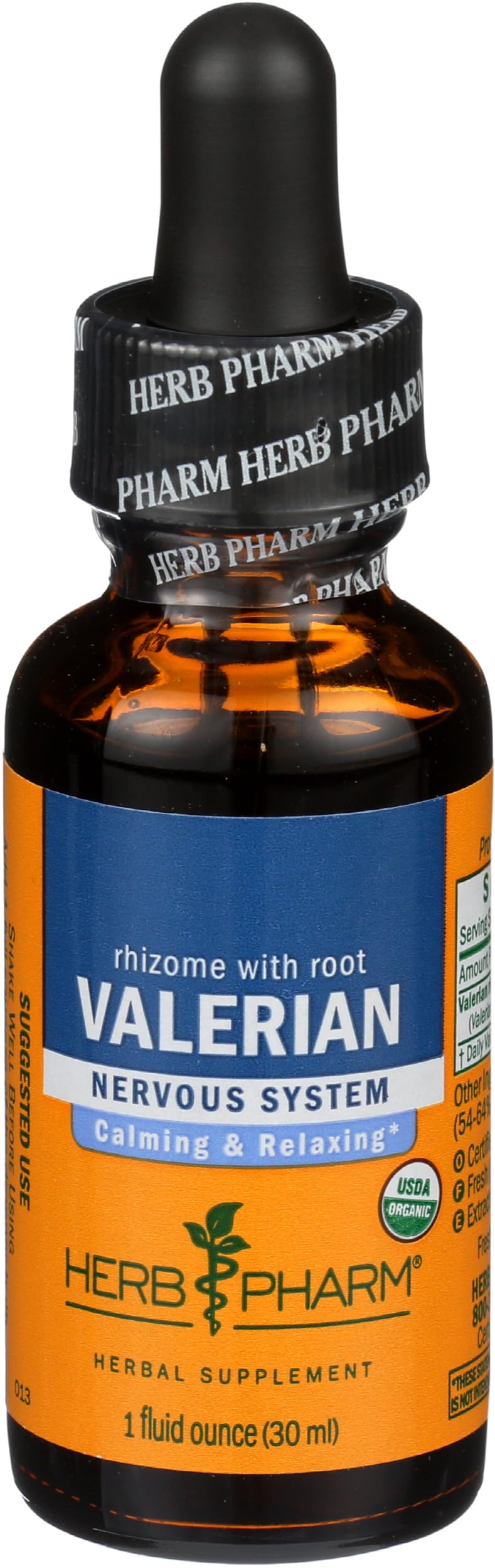 Herb Pharm Valerian Tincture 1 oz bottle with dropper