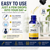 Herb-Science Liquid Vitamin B3 (Niacin) Drops with measurement dropper