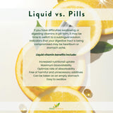 Herb-Science Liquid Vitamin B5 Drops in use with juice