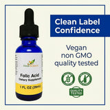 Herb-Science Liquid Vitamin B9 Folic Acid Supplement packaging