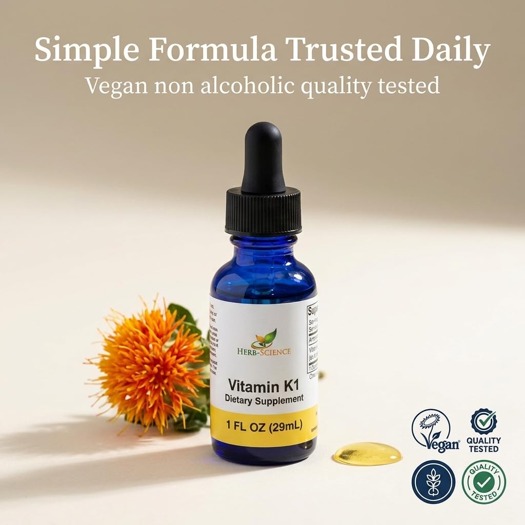 Herb-Science Liquid Vitamin K1 Drops 29ml packaging