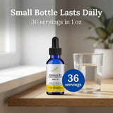 Herb-Science Vitamin B1 Liquid Drops displayed with other supplements
