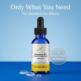Herb-Science Vitamin B1 Liquid Drops with a measuring spoon