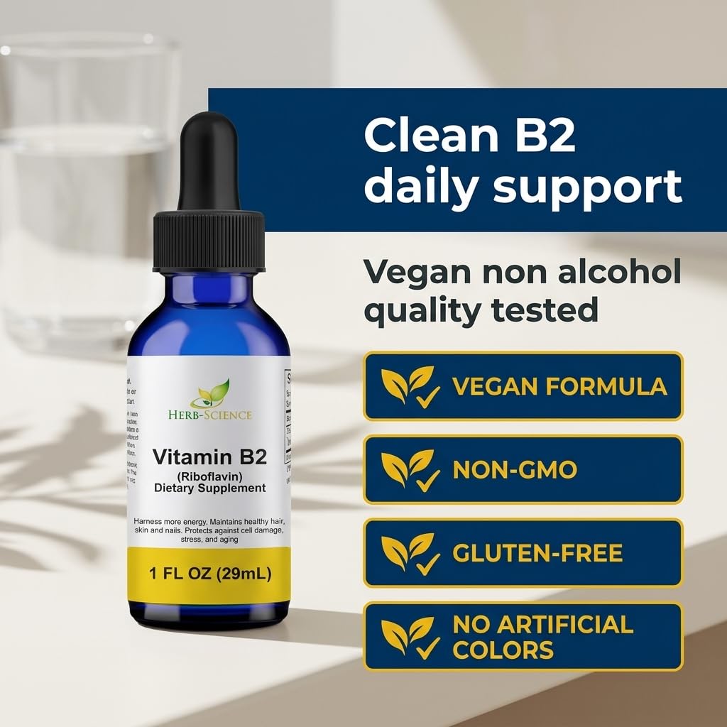 Herb-Science Vitamin B2 Riboflavin Liquid Drops lifestyle scene