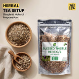 Herb To Body Blessed Thistle Herb 4oz pouch side view