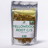 Herb To Body Cut & Sifted YellowDock Root 4oz pouch front view