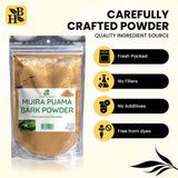 Herb To Body Muira Puama Bark Powder packaging details