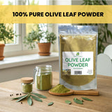 Herb To Body Olive Leaf Powder 120g side view showing the pouch