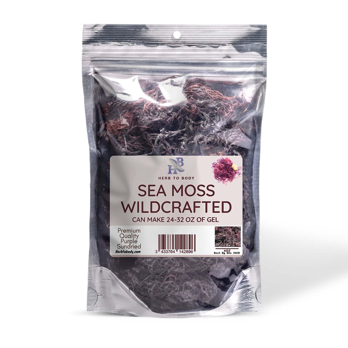 Herb To Body Purple Sea Moss package front view