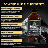 Herb To Body Shilajit Liquid Drops 454g in a glass of water