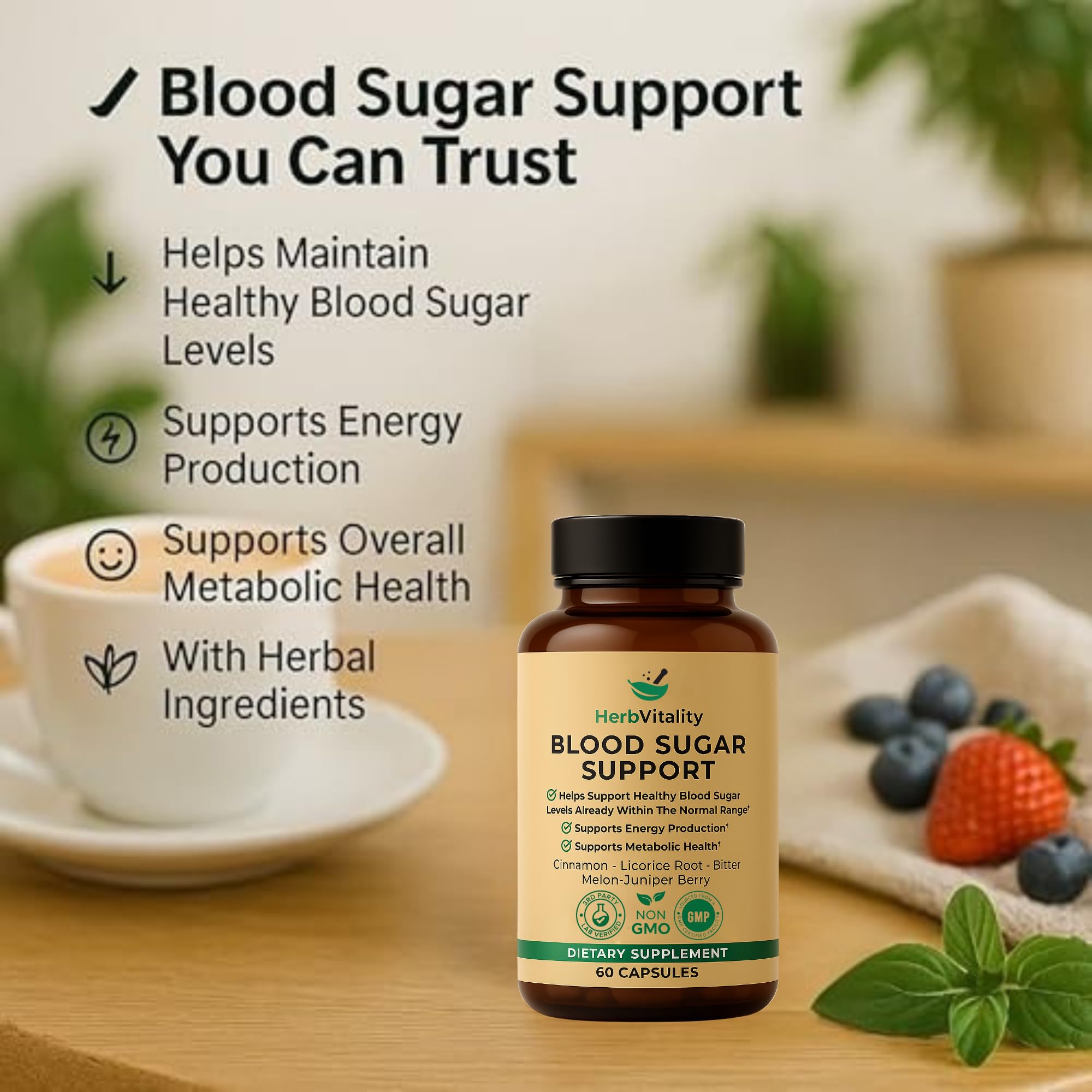 Herb Vitality Cinnamon Supplement 57g ingredients list