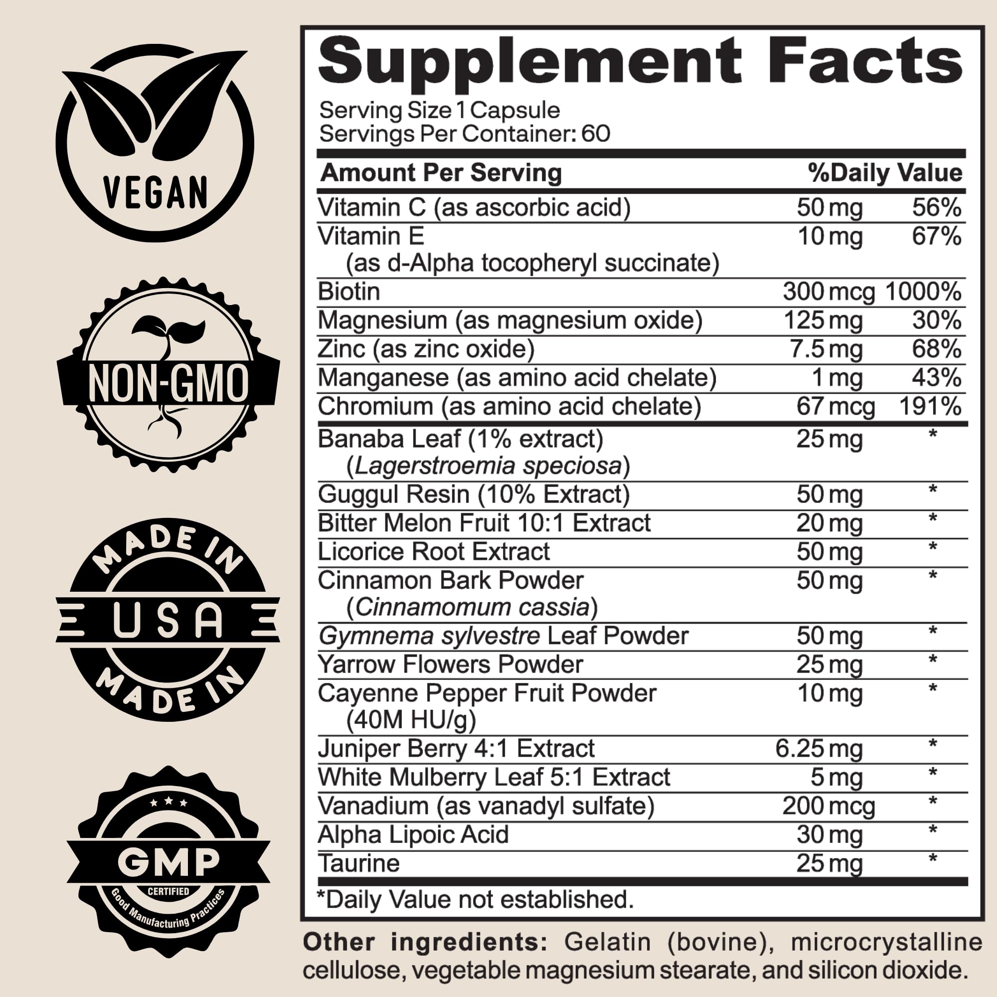 Herb Vitality Cinnamon Supplement 57g packaging