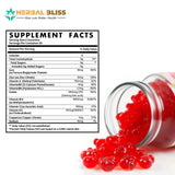 Herbal Bliss Iron Bisglycinate Gummies in a hand