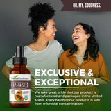 Herbal Goodness Organic Papaya Seed Powder with a spoon