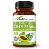 Herbal Goodness Papaya Leaf Capsules bottle front view