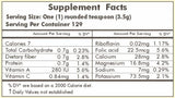 HERBAL HILLS Alfalfa Powder Green Superfood 472g mixed in smoothie