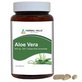 HERBAL HILLS Aloe Vera Capsules 500mg front view