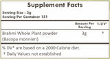 HERBAL HILLS Bacopa Monnieri Powder in a bowl for use