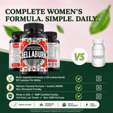 HERBAL HOT Bellaburn product on a fitness background