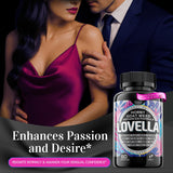 HERBAL HOT Lovella Horny Goat Weed Capsules in a hand