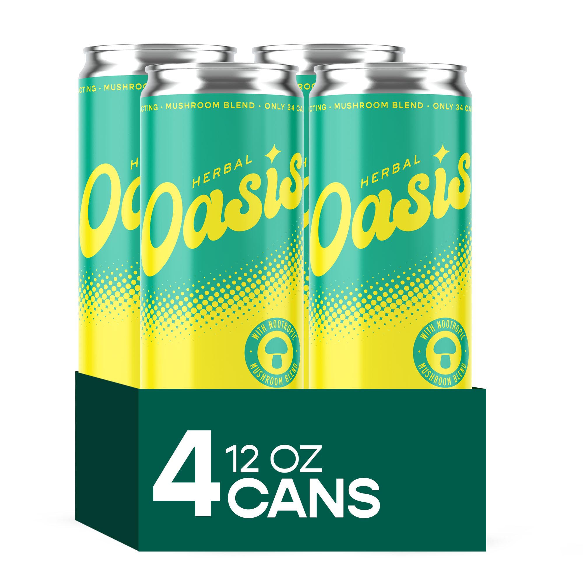 HERBAL OASIS Tropical Mushroom Tonic 4-Pack front view