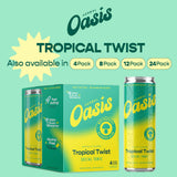 HERBAL OASIS Tropical Mushroom Tonic back view with nutritional info