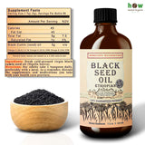 Herbal Organic Works Black Seed Oil 8oz bottle back view