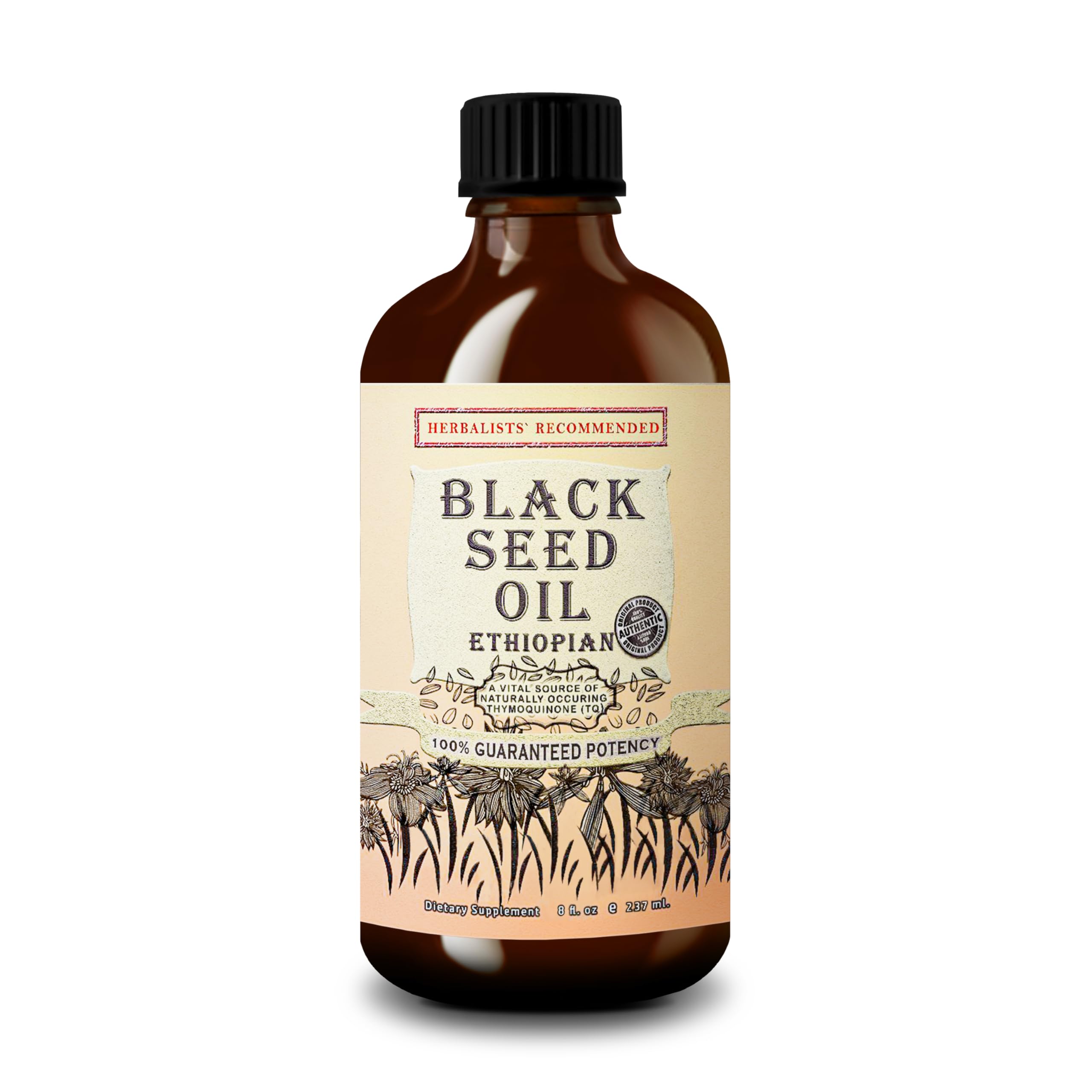 Herbal Organic Works Black Seed Oil 8oz bottle with dropper