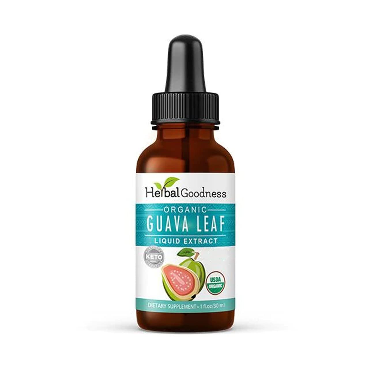 Herbal Papaya Guava Leaf Extract Liquid Supplement 28g front view