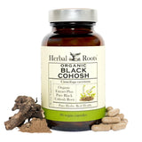 Herbal Roots Black Cohosh Supplement front view with packaging