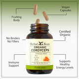 Herbal Roots Cordyceps Extract organic certification