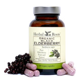 Herbal Roots Elderberry Extract Capsules front view
