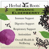 Herbal Roots Elderberry Extract Capsules side view