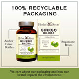 Herbal Roots Ginkgo Biloba Capsules in a lifestyle setting