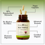 Herbal Roots Milk Thistle Capsules 100g packaging