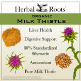 Herbal Roots Milk Thistle Capsules 100g side view