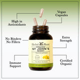 Herbal Roots St. John's Wort Extra Strength capsules close-up