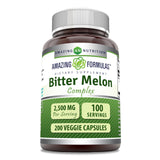 Herbal Secrets Bitter Melon Complex 2500mg capsule bottle front view