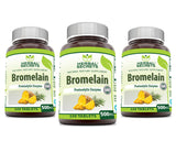 Herbal Secrets Bromelain 500 Mg Supplement bottle front view