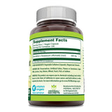 Herbal Secrets Dandelion Root Supplement 120 veggie capsules side view