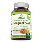 Herbal Secrets Fenugreek Supplement 1220mg front view